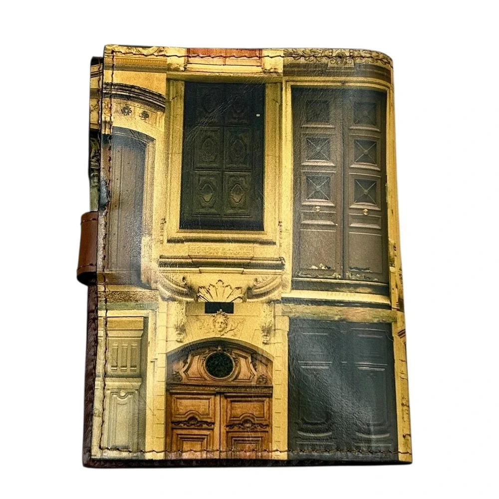 Patricia Nash Leather Tablet Holder & Passport Case Gift Set Doorways Multicolor